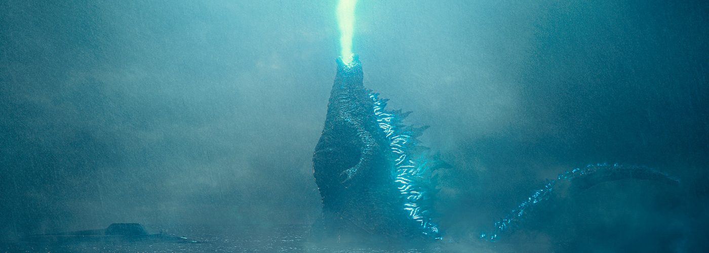 Caption: Godzilla rises from the depths and unleashes his atomic breath to claim his crown as King of the Monsters in Warner Bros. Pictures' and Legendary Pictures' action adventure "GODZILLA: KING OF THE MONSTERS," a Warner Bros. Pictures release. Photo Credit: Courtesy of Warner Bros. Pictures