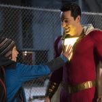 (L-r) JACK DYLAN GRAZER as Freddy Freeman and ZACHARY LEVI as Shazam in New Line Cinema's action adventure "SHAZAM!," a Warner Bros. Pictures release. Photo Credit: Steve Wilkie/ & (c) DC Comics