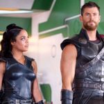 Tessa Thompson and Chris Hemsworth in 'Thor: Ragnarok.' Courtesy Marvel Studios