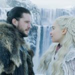 Season 8, episode 1 (debut 4/14/19): Kit Harington, Emilia Clarke. photo: HBO