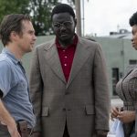 (L-R) Sam Rockwell, Babou Ceesay and Taraji P. Henson star in THE BEST OF ENEMIES. Credit: Annette Brown. Courtesy of STXfilms