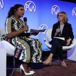 Mindy Kaling and Nancy Meyers speak at the Produced By Conference at Warner Bros. Studios on Saturday, June 8, 2019, in Burbank, California. (Photo by Mark Von Holden/Invision for Producers Guild of America /AP Images)