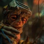 Babu Frik, a tiny Anzellan droidsmith. Courtesy Lucasfilm/Walt Disney Studios.