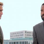 L-r: Robert Pattinson and John David Washington in Christopher Nolan's 'Tenet.' Courtesy Warner Bros. Pictures.