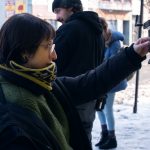 Director Eliza Hittman on the set of her film NEVER RARELY SOMETIMES ALWAYS, a Focus Features release. Credit: Angal Field/Focus Features