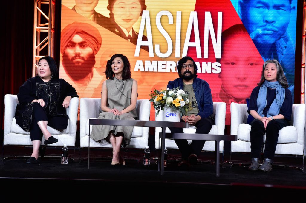 During PBS’s ASIAN AMERICANS session at the Television Critics Association Winter Press Tour in Pasadena, CA on Friday, January 10, 2020, narrator Tamlyn Tomita (“The Good Doctor”); comedian and featured participant Hari Kondabolu; producer Renee Tajima- Peña; and producer/director Grace Lee discussed a new five-part series that examines what the 2010 U.S. Census identifies as the fastest growing racial/ethnic group in the United States. Told through individual lives and personal histories, ASIAN AMERICANS explores the impact of this group on the country’s past, present and future. (Premieres May 2020) All photos in this set should be credited to Rahoul Ghose/PBS