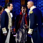 NEW YORK, NY - JUNE 12: Lin-Manuel Miranda and Christopher Jackson of 'Hamilton' perform onstage during the 70th Annual Tony Awards at The Beacon Theatre on June 12, 2016 in New York City. (Photo by Theo Wargo/Getty Images for Tony Awards Productions)