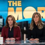 L-r: Reese Witherspoon and Jennifer Aniston in 'The Morning Show.' Courtesy Apple.