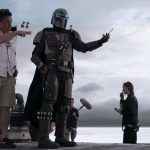 On the set of THE MANDALORIAN, exclusively on Disney+