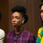 Sistah Soul (Yaani King Mondschein), Annie (Elle Lorraine) and Brook-Lynne (Lena Waithe), shown. (Photo by: Tobin Yellan/Hulu)