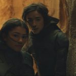 Caption: (L-r) ZENDAYA as Chani and TIMOTHÉE CHALAMET as Paul Atreides in Warner Bros. Pictures’ and Legendary Pictures’ action adventure “DUNE,” a Warner Bros. Pictures and Legendary release. Photo Credit: Courtesy of Warner Bros. Pictures and Legendary Pictures