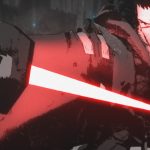 Ronin (voiced by Masaki Terasoma in Japanese and Brian Tee in English) in a scene from "Star Wars: Visions" short "The Duel," exclusviely on Disney+. Courtesy Lucasfilm & Disney+