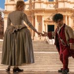 Haley Bennett stars as Roxanne and Peter Dinklage as Cyrano in Joe Wright’s CYRANO. A Metro Goldwyn Mayer Pictures film. Photo credit: Peter Mountain. © 2021 Metro-Goldwyn-Mayer Pictures Inc. All Rights Reserved.