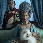 Queen Charlotte: A Bridgerton Story. (L to R) Hugh Sachs as Brimsley, Golda Rosheuvel as Queen Charlotte in episode 102 of Queen Charlotte: A Bridgerton Story. Cr. Liam Daniel/Netflix © 2023