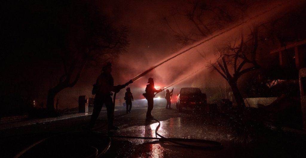 Powerful Winds Fuel Multiple Fires Across Los Angeles Area